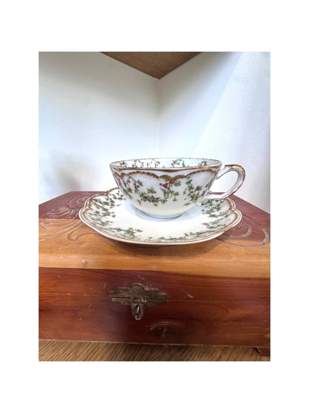 Haviland Limoges Floral Teacup & Saucer – Willard J. Welch France